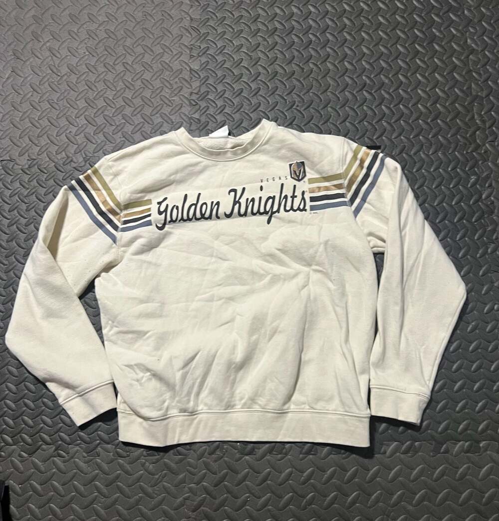 Champion Las Vegas Golden Knights Crewneck Sweatshirt - Cream, Size M